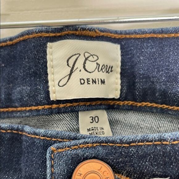 J. Crew 9” High Rise Toothpick Dark Blue High Rise Women's Jeans size 30 - Picture 2 of 6